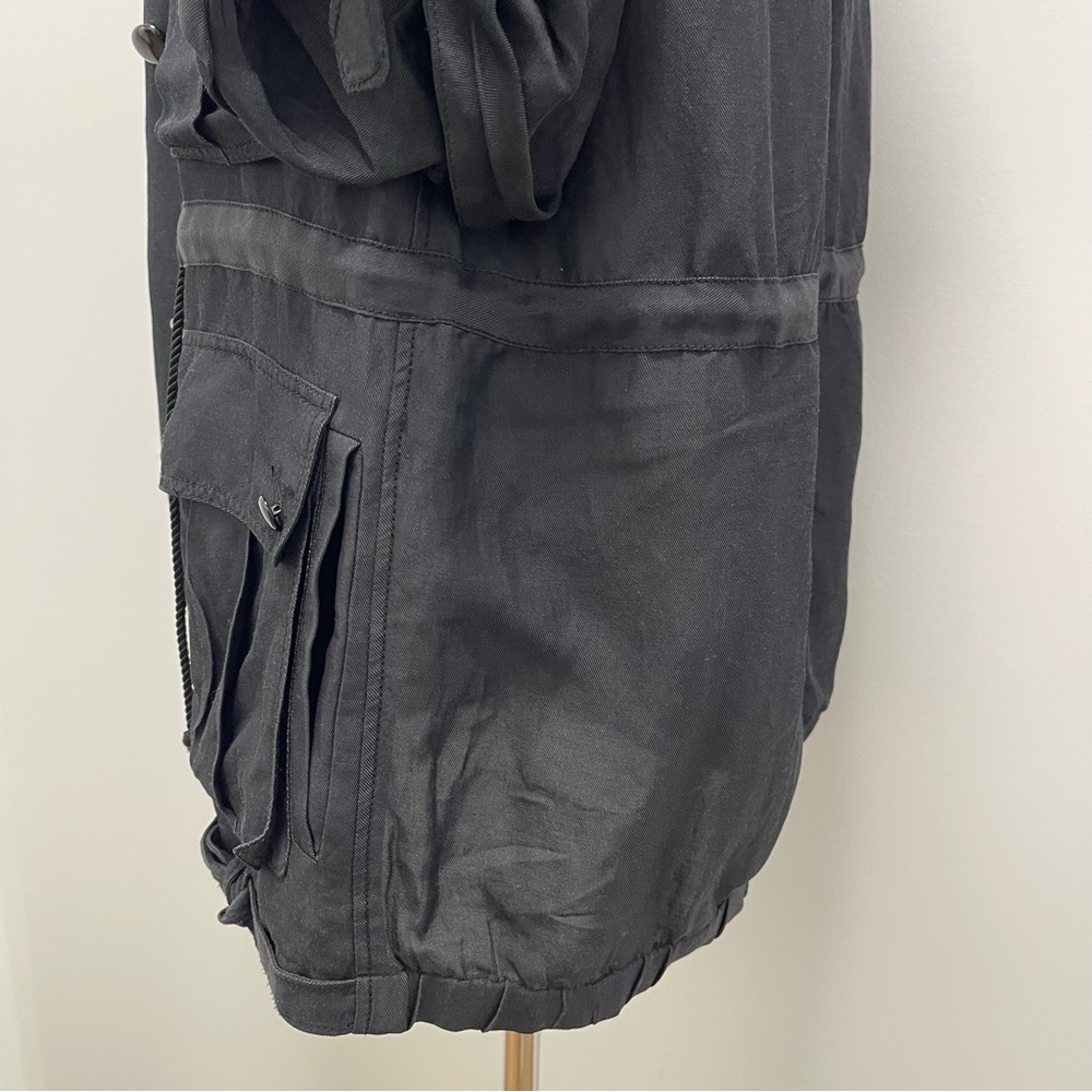 Vintage 3.1 Phillip Lim Linen Blend Utility Jacket, Black, 0 - Picture 9 of 14
